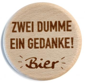 Glasdeckel "Gedanke - BIER"