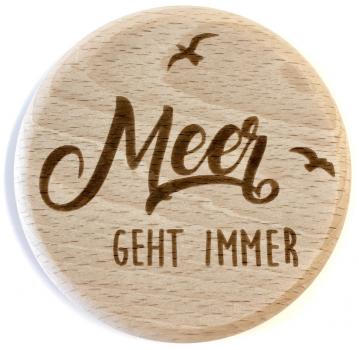 Glasdeckel "Meer"