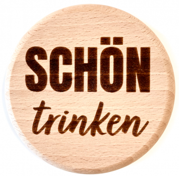 Glasdeckel "Trinken"