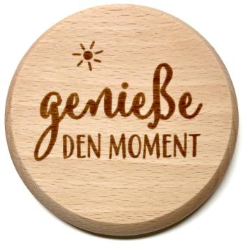 Glasdeckel "genieße"