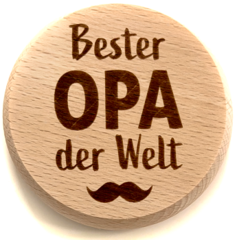 Glasdeckel "Opa"