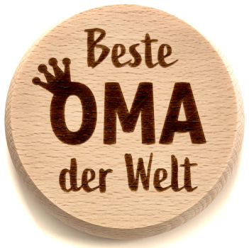 Glasdeckel "Oma"