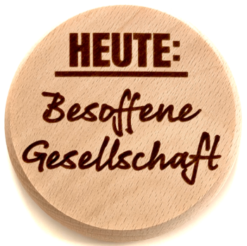 Glasdeckel "Gesellschaft"
