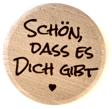 Glasdeckel "Dich gibt"