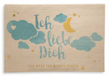 Klappkarte "IchLiebeDich" mit Umschlag