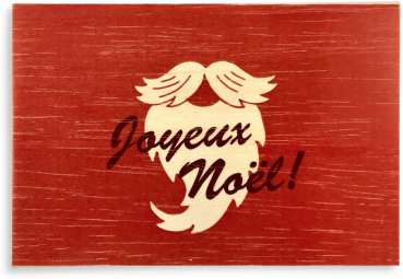Klappkarte "Joyeux Noël" mit Umschlag