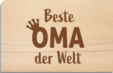 Holzpostkarte "Beste Oma"