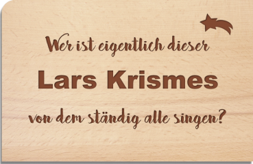 Holzpostkarte "Lars Krismes"