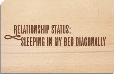 Holzpostkarte "Relationship"