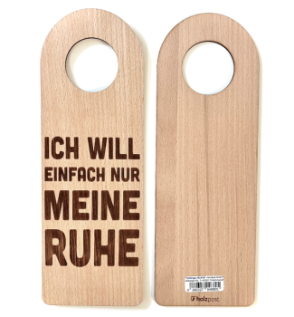 Door hanger "Ruhe"