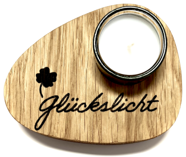 Teelicht "Glückslicht"