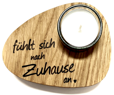 Teelicht "Zuhause"