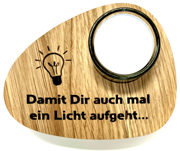 Teelicht "Glühbirne"
