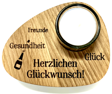 Teelicht "Glückwunsch"