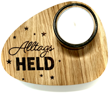 Teelicht "Alltags Held"