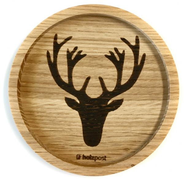 Wood Coaster "Hirsch"