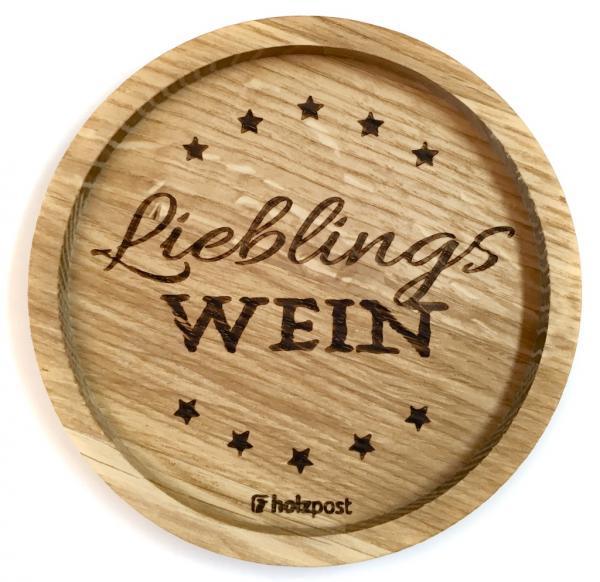Untersetzer "Lieblingswein"
