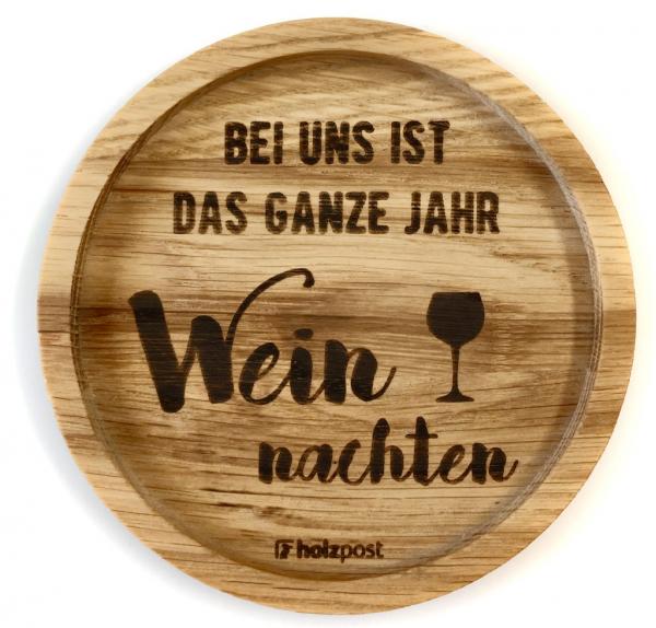 Wood Coaster "Weinnachten"