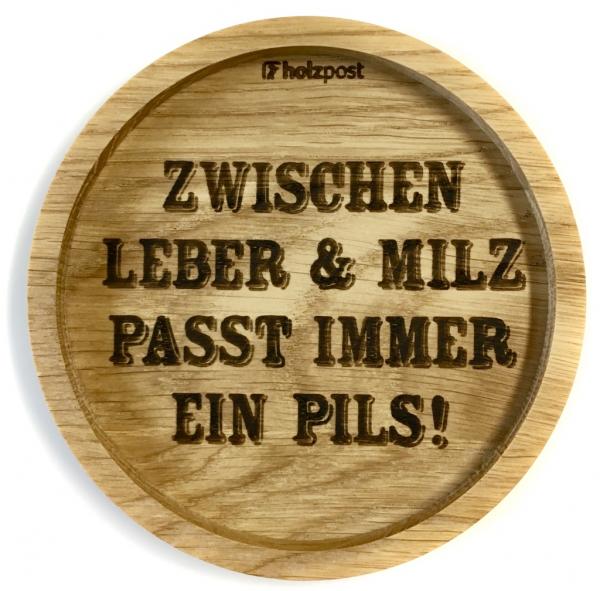 Untersetzer "Leber + Milz"