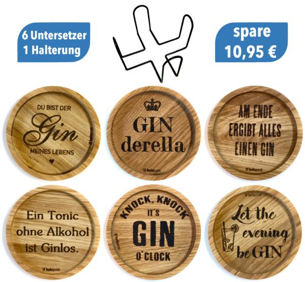 Untersetzer Set "GIN TONIC"