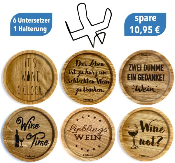 Untersetzer Set "WEIN"