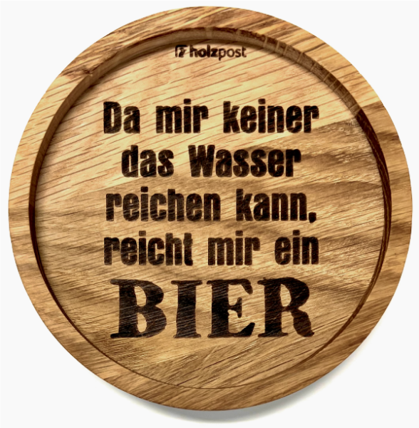 Untersetzer "Bier reichen"