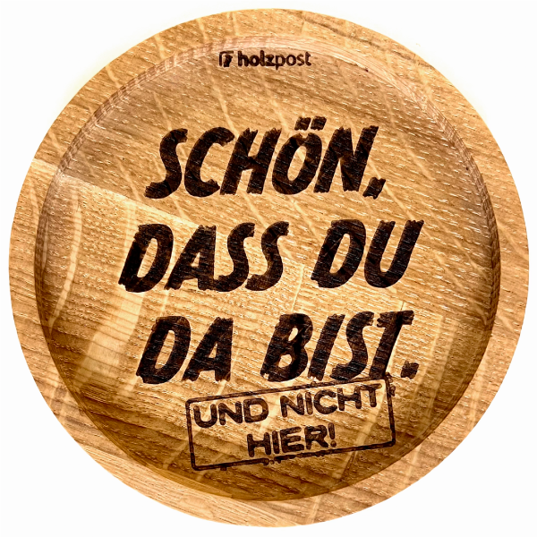 Untersetzer "Nicht hier"