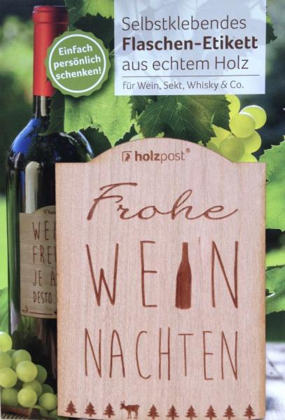 Etikett "Frohe Weinnachten"