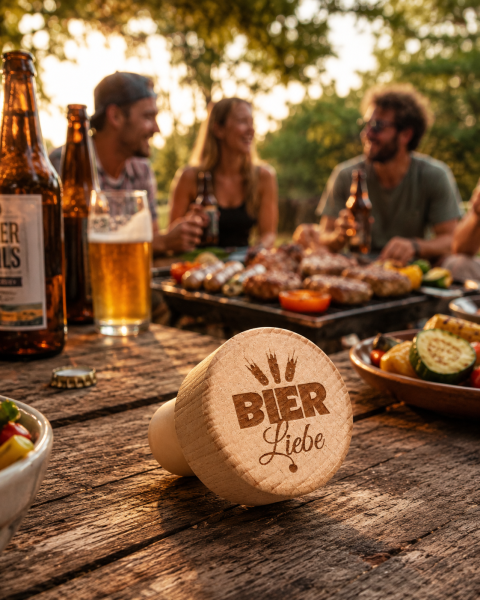 Flaschenkorken "Bier Liebe"