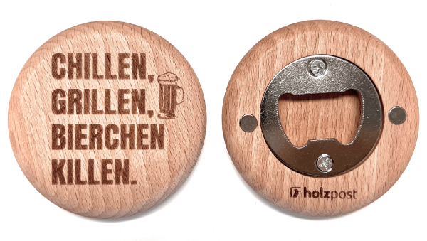 Flaschenöffner "Chillen"