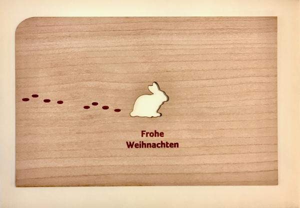Grußkarte mit Umschlag "Schneehase"