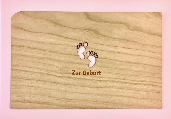 Grußkarte mit Umschlag "Babyfüße"