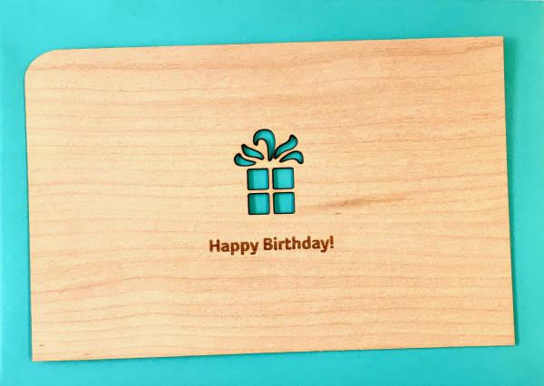 Grußkarte mit Umschlag "Happy Birthday"