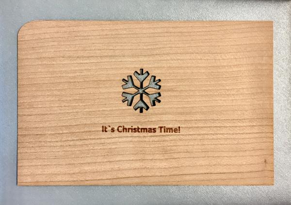 Grußkarte mit Umschlag "Schneekristall"