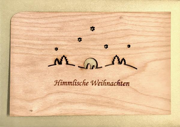 Grußkarte mit Umschlag "Himmlische Weihnachten"