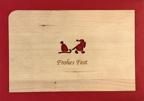 Grußkarte mit Umschlag "Frohes Fest"