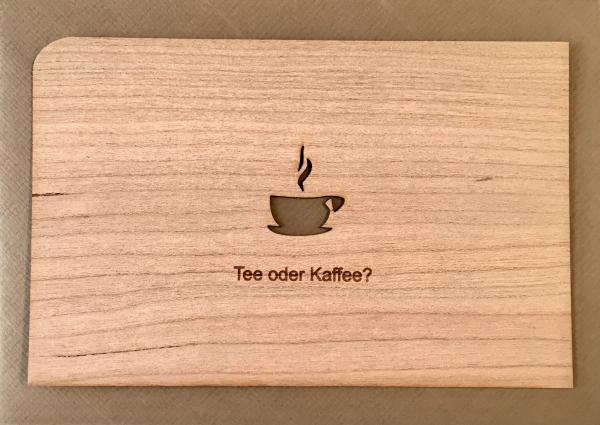 Grußkarte mit Umschlag "Tasse"