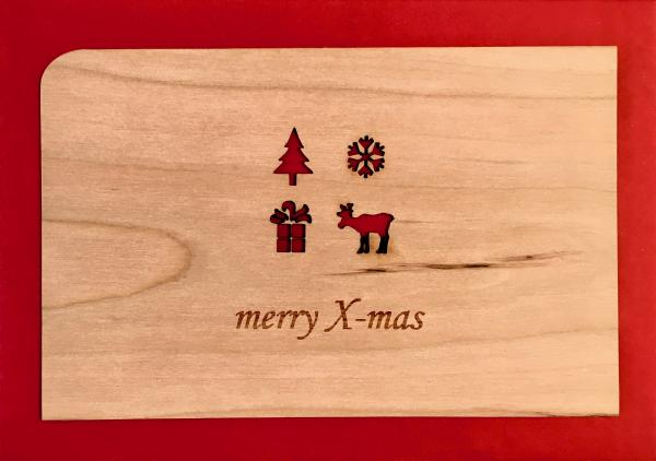 Grußkarte mit Umschlag "Xmas"