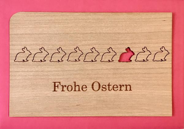 Grußkarte mit Umschlag "Osterhasen"