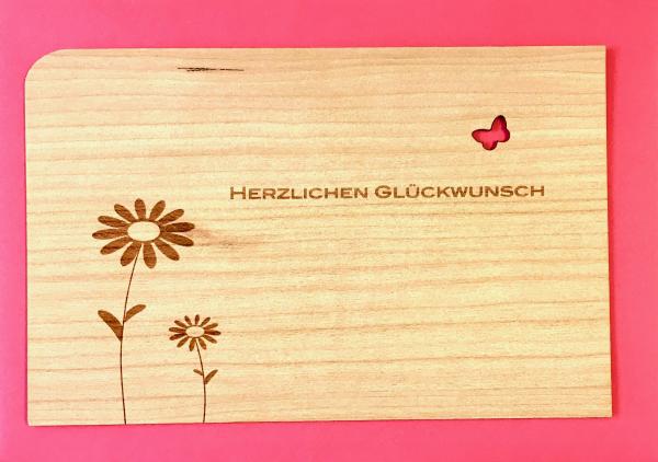 Grußkarte mit Umschlag "Glückwunsch"