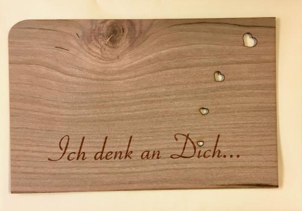 greeting card "Ich denk an Dich"