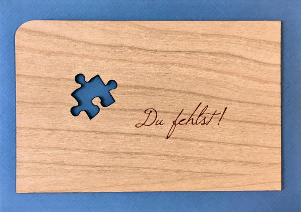 Grußkarte mit Umschlag "Puzzle"