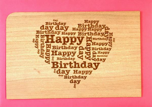 Grußkarte mit Umschlag "Happy Herz"