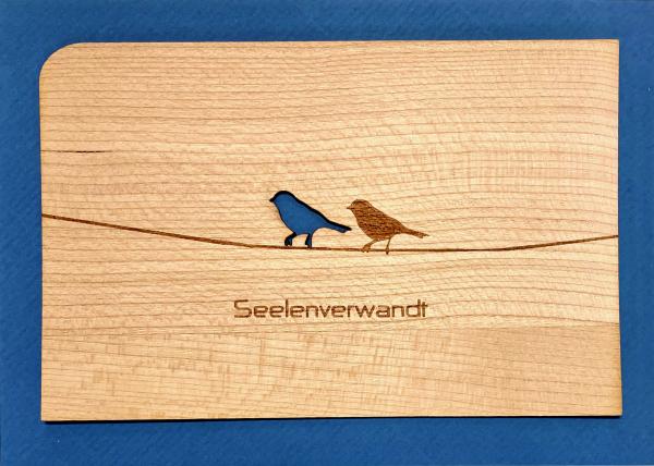 Grußkarte mit Umschlag "Vogel"