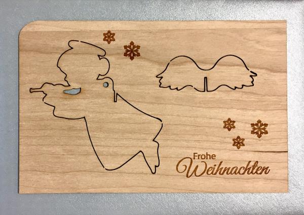 greeting card "Engel Flöte stecken"