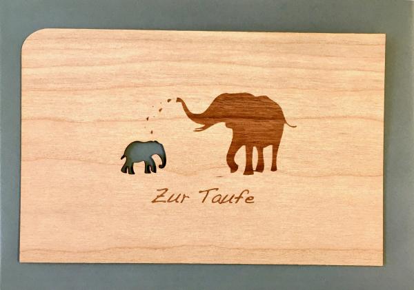 Grußkarte mit Umschlag "Elefant"