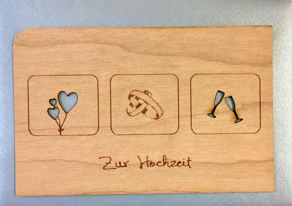 greeting card "Herz Ring Glas"