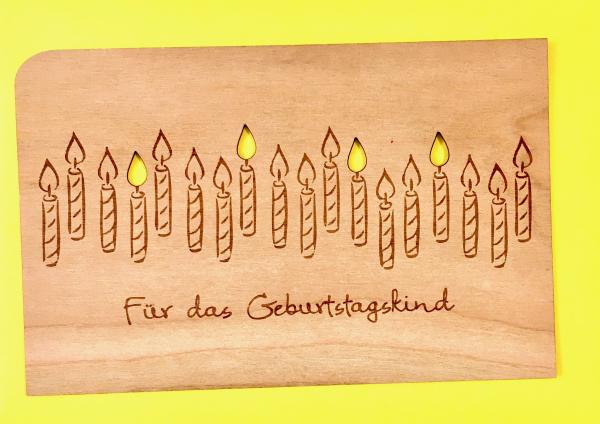 Grußkarte mit Umschlag "Kerzen"