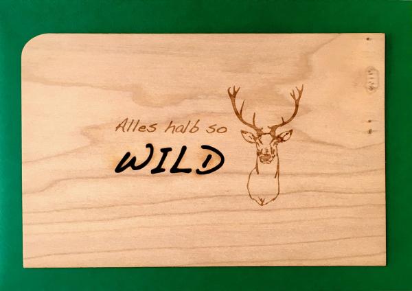 Grußkarte mit Umschlag "Wild"