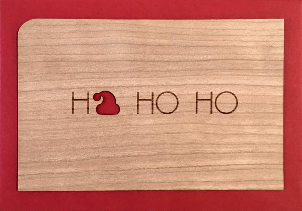 Grußkarte mit Umschlag "Hohoho"
